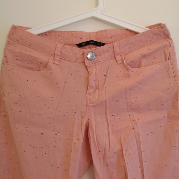 Pink Pants with splash of paint design - Picture 2 of 6
